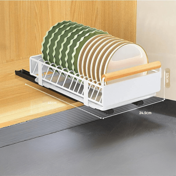 Sliding Bowl Dish Storage Rack - novelvine