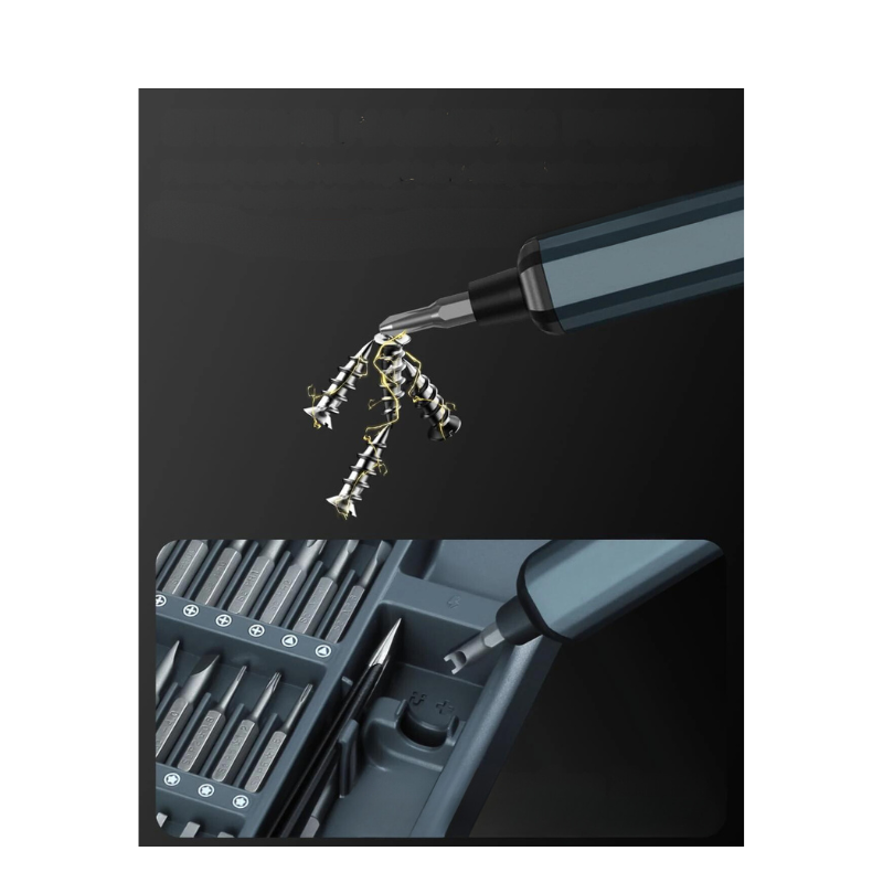 68-in-1 Electric Precision Screwdriver Set – 5 Torque Settings, Magnetic Bits for Electronics, iPhone, Watch, Glasses, PC Repair