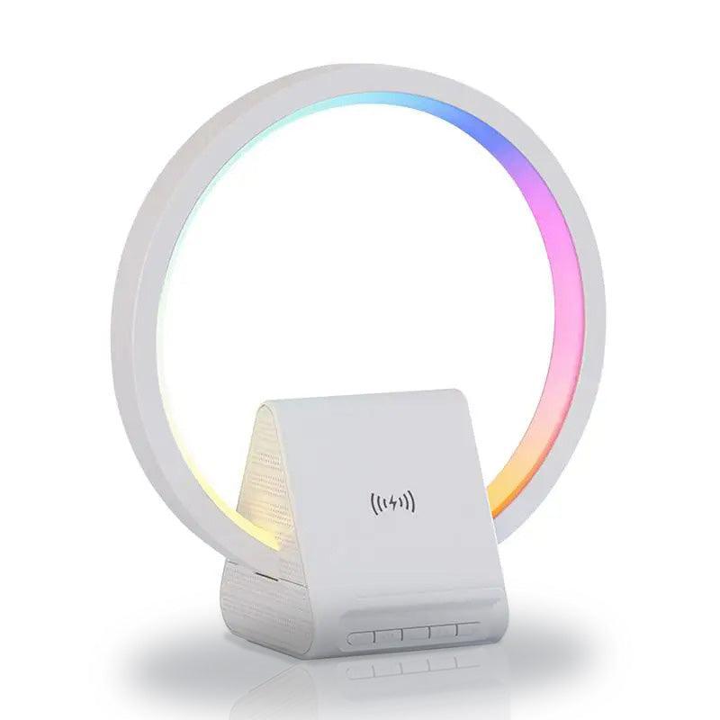 15W RGB Night Light Wireless Charger, Bluetooth Speaker Music Home Styling and Smart Lamps - novelvine