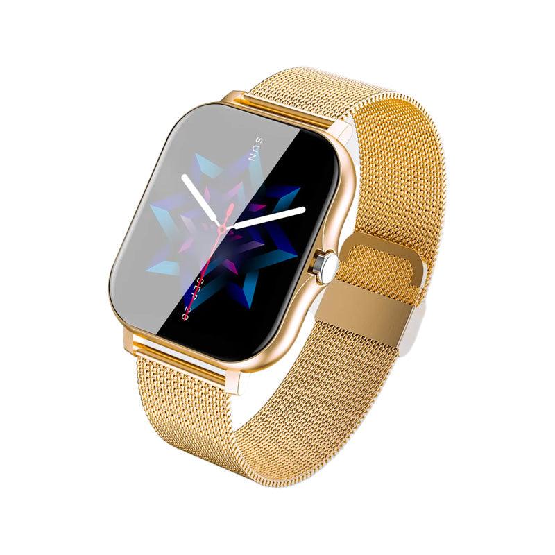 Smartwatch - Full Touch AMOLED Screen, Blood Pressure & Heart Rate Monitor, Multi-Dial Customization, Calorie & Sleep Tracker, Waterproof IP67, BLE 5.0, Fitness & Health Companion - novelvine