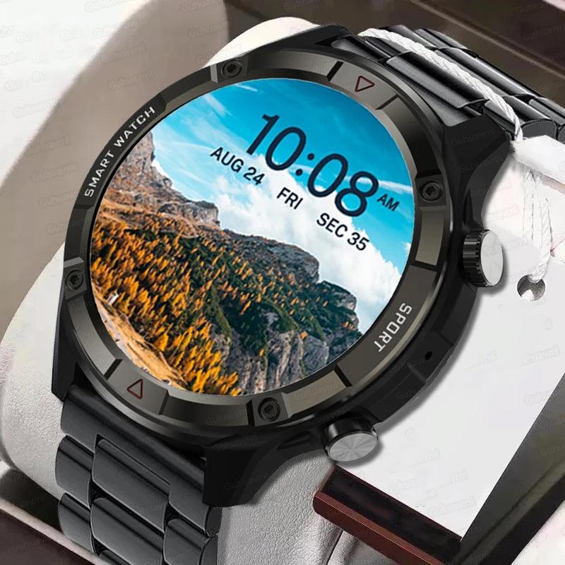 New Smart Watch Men's 4G Memory Local Music Player 454*454 AMOLED Screen Bluetooth Call Sports Man Smartwatch For Man Android iOS - novelvine