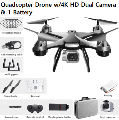 HD 4K Dual Camera Quadcopter Drone - novelvine