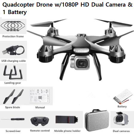 HD 4K Dual Camera Quadcopter Drone - novelvine