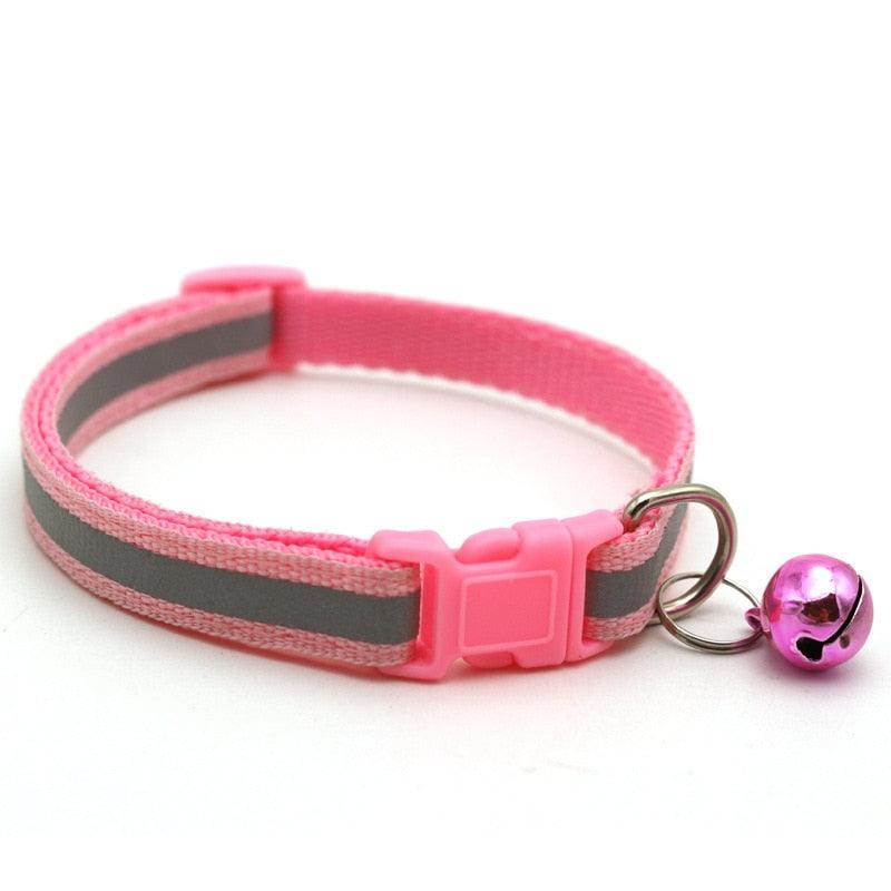 Reflective Pet Collar with Bell - novelvine