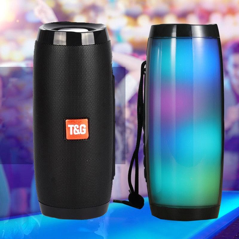 Portable Wireless Bluetooth Speaker Boom Box - High Power Output, HIFI Sound, TF FM Radio, LED Light. - novelvine