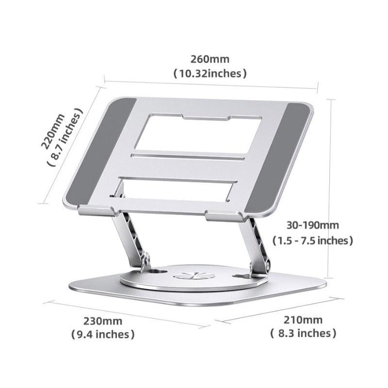 360° Rotating, Ergonomic, Portable Laptop Stand - novelvine