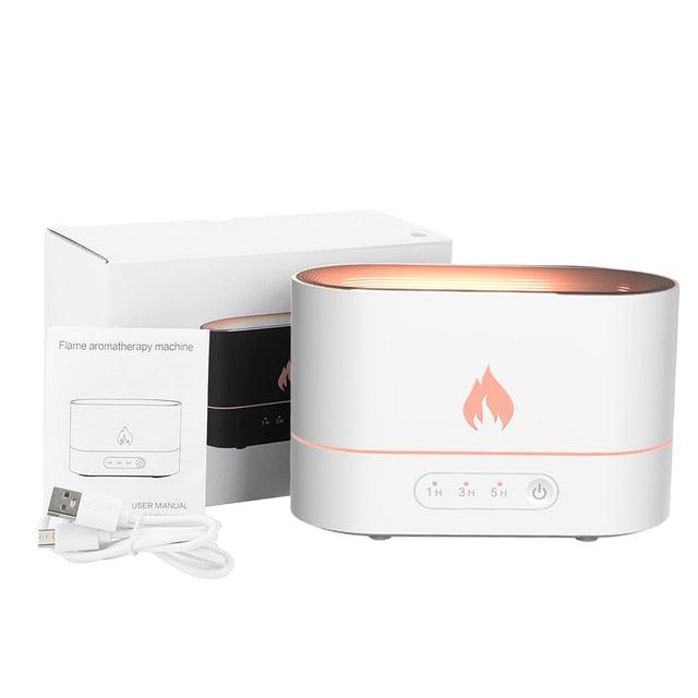LED Flame Ultrasonic Aromatherapy Diffuser: Relaxing Atomizer with Smart Safety Features - novelvine