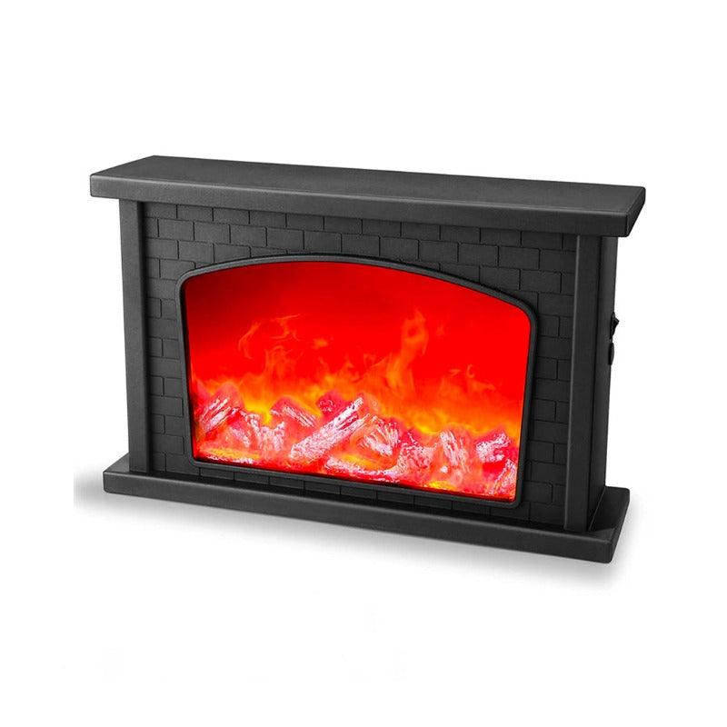 USB Battery Operated Flame Effect Lantern Lamp Simulated Fireplace Night Light Decorative Lighting for Courtyard, Living Room - novelvine