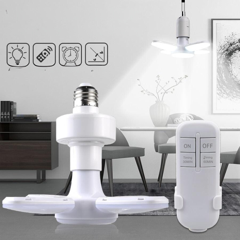 Foldable Led Bulb Foldable Fan Shape LED Bulb E27 - 40 LEDs Ceiling Light, Warm White ...