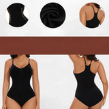 Seamless Racerback Bodysuit Shapewear for Women – Tummy Control, Butt Lifter, Slimming Sculpting Tank Top Underwear