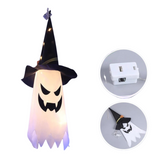 LED Halloween Decoration – Flashing Glowing Wizard Ghost Hat Lantern for Party, Home & Outdoor Décor