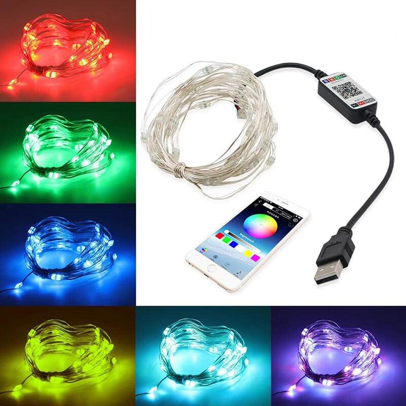 Luces de cadena LED Bluetooth