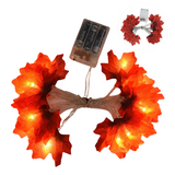 3M 20LED Artificial Maple Leaves LED String Lights – Fairy Garland for Halloween & Christmas | Perfect Home Decoration & Thanksgiving Gift