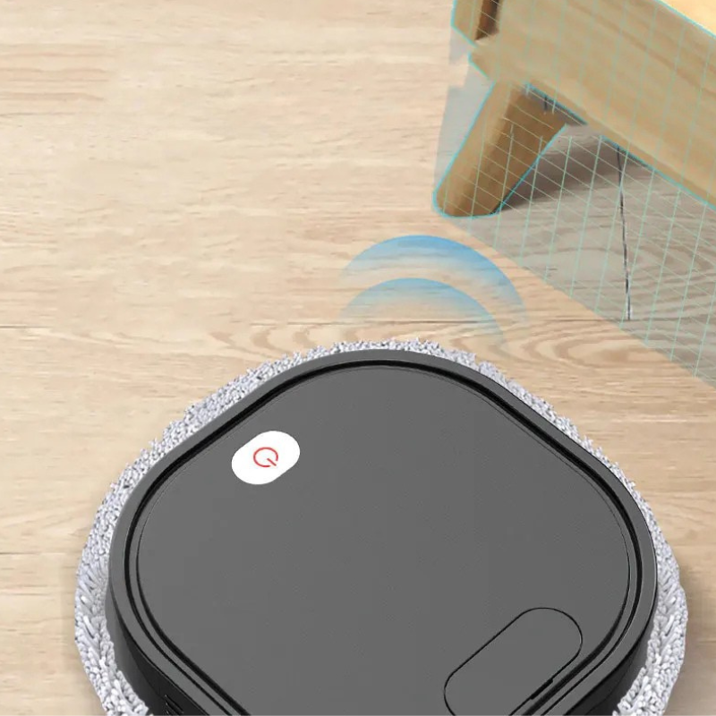 Intelligent 3-in-1 Robot Vacuum Cleaner – Dry/Wet Sweep, Mop & Spray | Rechargeable Smart Mopping Robot for Home Cleaning