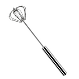 Stainless Steel Semi-Automatic Whisk - Effortless Mixing and Blending Tool