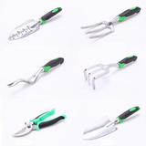 Premium 9-Piece Aluminum Alloy Gardening Tool Set – Heavy-Duty Garden Tools with Non-Slip Silicone Handles & Storage Bag
