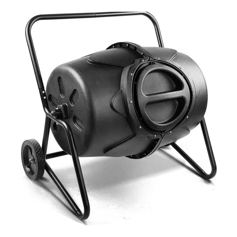170L Large Capacity Dual Chamber Compost Tumbler – Heavy-Duty Rotating Garden Bin for Leaves, Yard Waste & Organic Composting