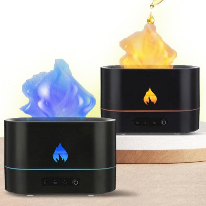 LED Flame Ultrasonic Aromatherapy Diffuser: Relaxing Atomizer with Smart Safety Features