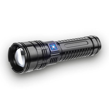 Ultra-Bright 15000000 Lumens LED Tactical Flashlight - Waterproof, 5 Modes, Zoomable, Rechargeable with Power Bank Function - novelvine