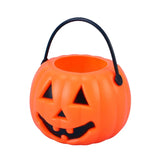 Mini Pumpkin Buckets for Halloween Candy – Kids Trick or Treat Holders, Plastic Lantern Pails, Cauldron Baskets"