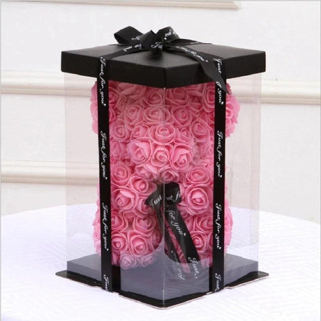 25cm Enchanted Rose Bear - Perfect Romantic Gift for Valentine's, Christmas & Birthdays - novelvine