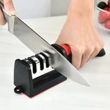 4-Stage Multi-Functional Knife Sharpener | Handheld 3-in-1 Kitchen Sharpening Tool