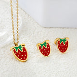 Luxury Water Drop Choker Necklace & Earrings Set – Stainless Steel Women’s Jewelry for Wedding & Special Occasions