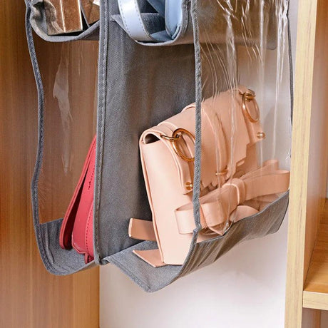 Premium Oxford Cloth Handbag Hanging Organizer - Multi-Compartment Closet Storage Solution for Purses, Bags, & Accessories - novelvine