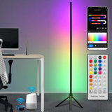 47" RGB LED Floor Light Bar – Smart Ambient Backlight with Voice Control & Sync Rhythm | Gaming & Mood Lighting