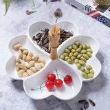 Creative Japanese-style Dried Fruit Plate Ceramic Snacks Snack Plate Tableware Fruit Platter Wooden Tray / Sauce Seasoning Dish - novelvine