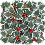 Christmas Holly Leaves & Red Berries – Artificial DIY Wreath Décor for Home, Party, Xmas Tree & New Year Gifts