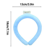 Reusable Neck Cooling Ring | Summer Ice Collar & Cool Tube | Neck Massager & Cooler Cushion