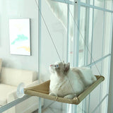 Pet Cat Hammock - Window-Mounted Climbing Frame, Removable Suction Cup Bed, Easy Clean Kitten Hanging House