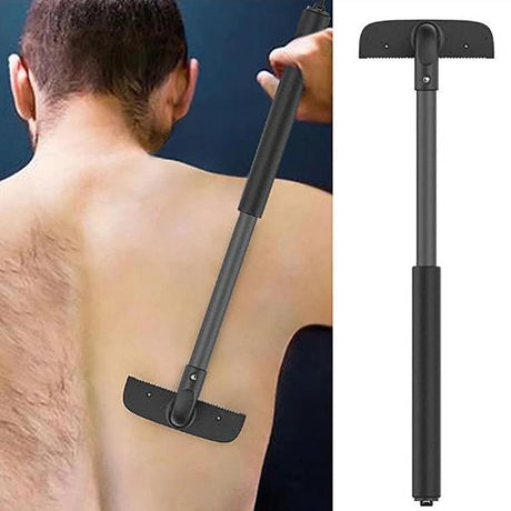 Adjustable Stretchable Back Shaver Back Hair Trimmer Back Razor For Men Long Handle Removal Razors Body Shaver
