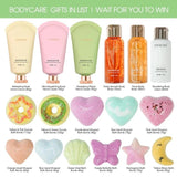 4pcs Bath & Body Gift Set for Women, Nourishing Home Spa Kit with Body Wash, Bath Bomb, Body Lotion, Hand Cream - novelvine