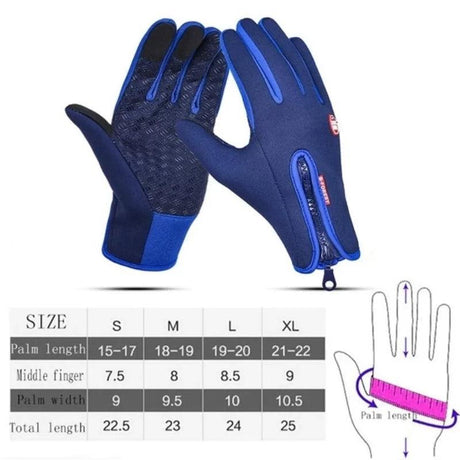 Winter Moto (Heated Gloves)Touchscreen Motorbike Racing Riding Gloves Winter Motorcycle Gloves Thermal Fleece Lined Waterproof Heated Gloves - novelvine