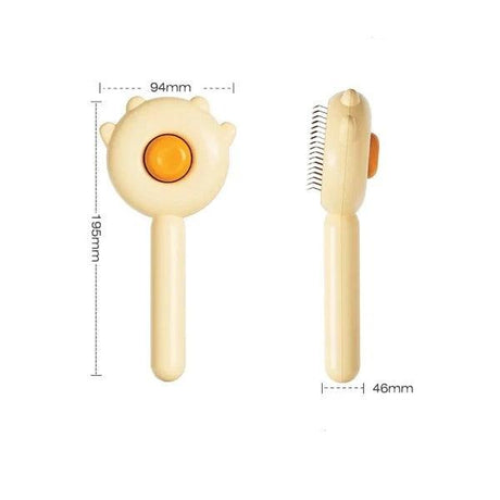 1/2Pcs Pet Hair Removal Brush Grooming Comb Self Cleaning Dog Slicker Brush with Massage Teeth Dogs Cats Pet Grooming Supplies - novelvine