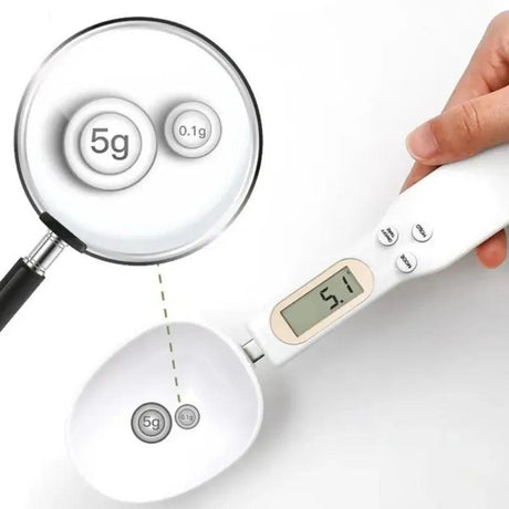 Mini Electronic Kitchen Scale 0.1g 500g Digital Weight Food Measuring Pet Food Weighing Spoon Good Cooking Tool LCD Display