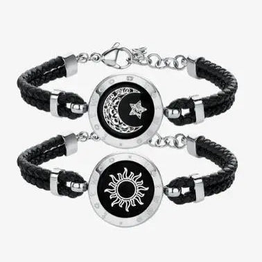 TOTWOO Long Distance Touch Bracelets for Couples – Smart Light-Up & Vibration Love Bracelets | Relationship Gift for Lovers