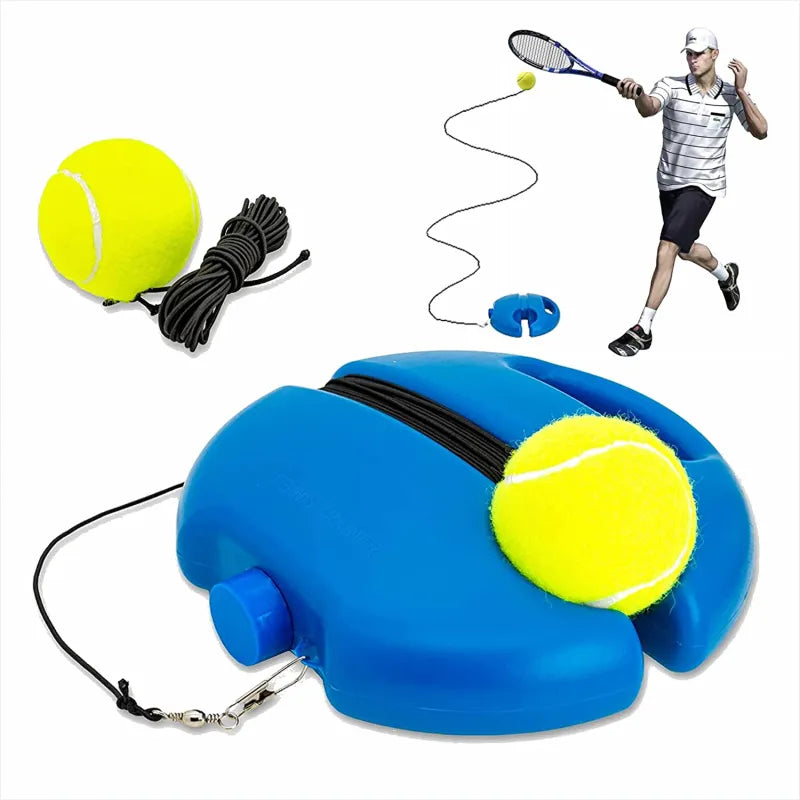 Professional Tennis Training Aid: Heavy Duty Base with Elastic Rope Ball Rebounder