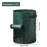 Garden Grow Bags 3/5/7/10 Gallon – Heavy-Duty Fabric Plant Pots for Vegetables, Potatoes, Onions, and Herbs – PE DIY Planter Bags with Handles