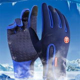 Winter Moto (Heated Gloves)Touchscreen Motorbike Racing Riding Gloves Winter Motorcycle Gloves Thermal Fleece Lined Waterproof Heated Gloves - novelvine