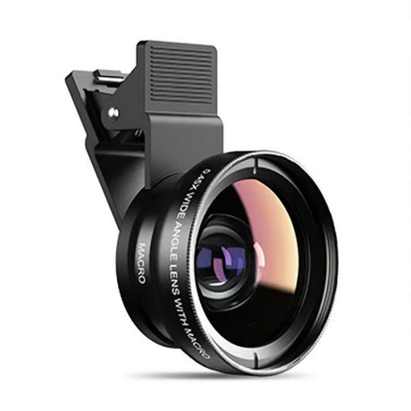 Universal 2-in-1 HD Camera Lens Kit for Smartphones - Wide Angle & Macro Lenses - novelvine