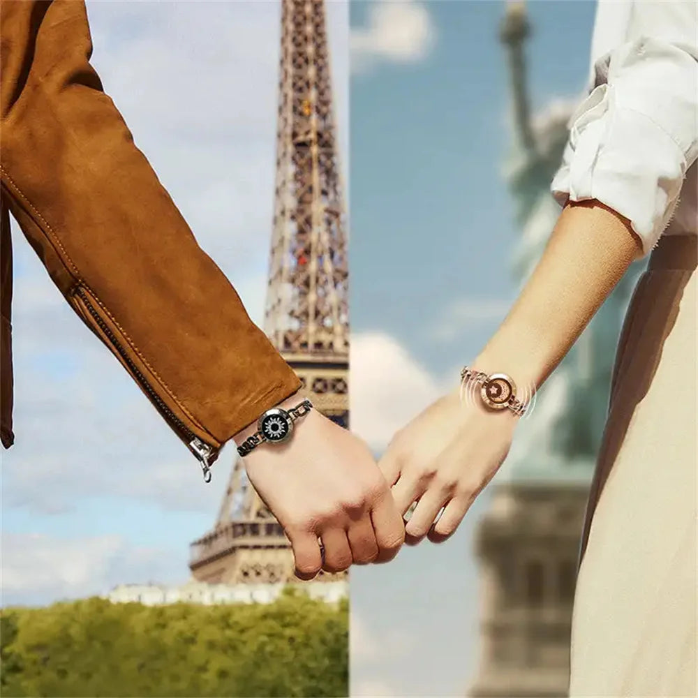 TOTWOO Long Distance Touch Bracelets for Couples – Smart Light-Up & Vibration Love Bracelets | Relationship Gift for Lovers