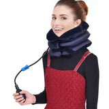 Cervical Neck Traction Device: Posture Corrector & Neck Stretcher with Inflatable Collar