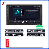 ESSGOO Carplay Car Radio 2 Din 7"/9"/10" MP5 Player GPS Navigator, Android Auto, Wi-Fi, DSP, IPS Screen