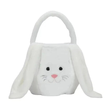 Large Capacity Bunny Storage Basket: Portable Plush Easter Rabbit Handbag for Candy and Household Supplies
