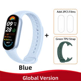 New Global Version Xiaomi Mi Band 9 AMOLED 1.62" Display Blood Oxygen Fitness Tracker Bracelet Xiaomi Smart Band 9 Wrist Watch