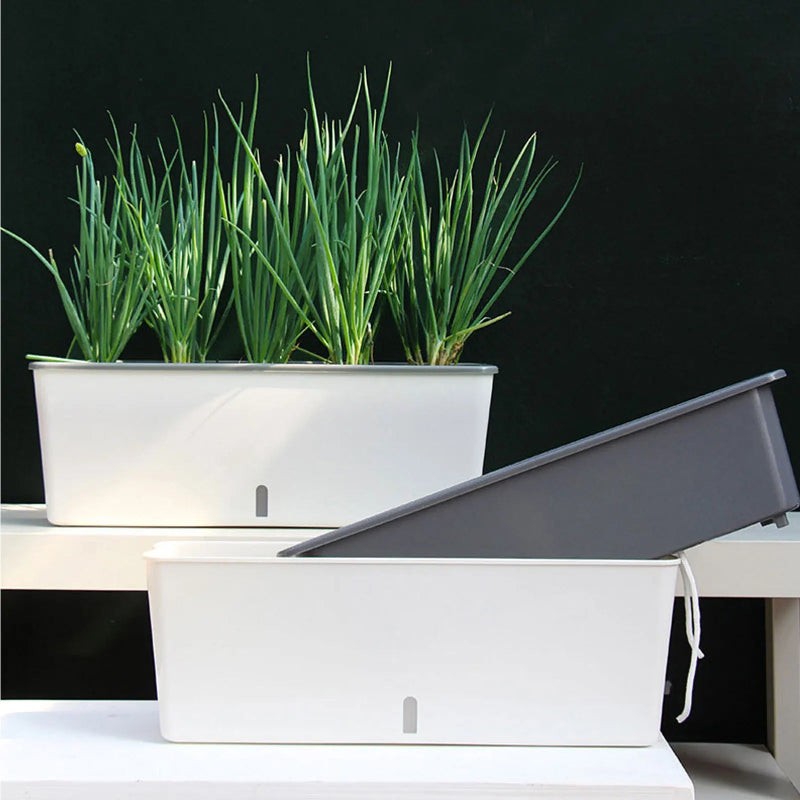 Self-Watering Planter Pots with Water Level Indicator – Decorative Indoor & Outdoor Flower Pots, Perfect Gift for Friends, Family & Neighbors