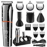 Kemei All-In-One Hair Trimmer for Men - Face & Body Grooming Kit, Beard & Hair Clipper, Waterproof Electric Shaver